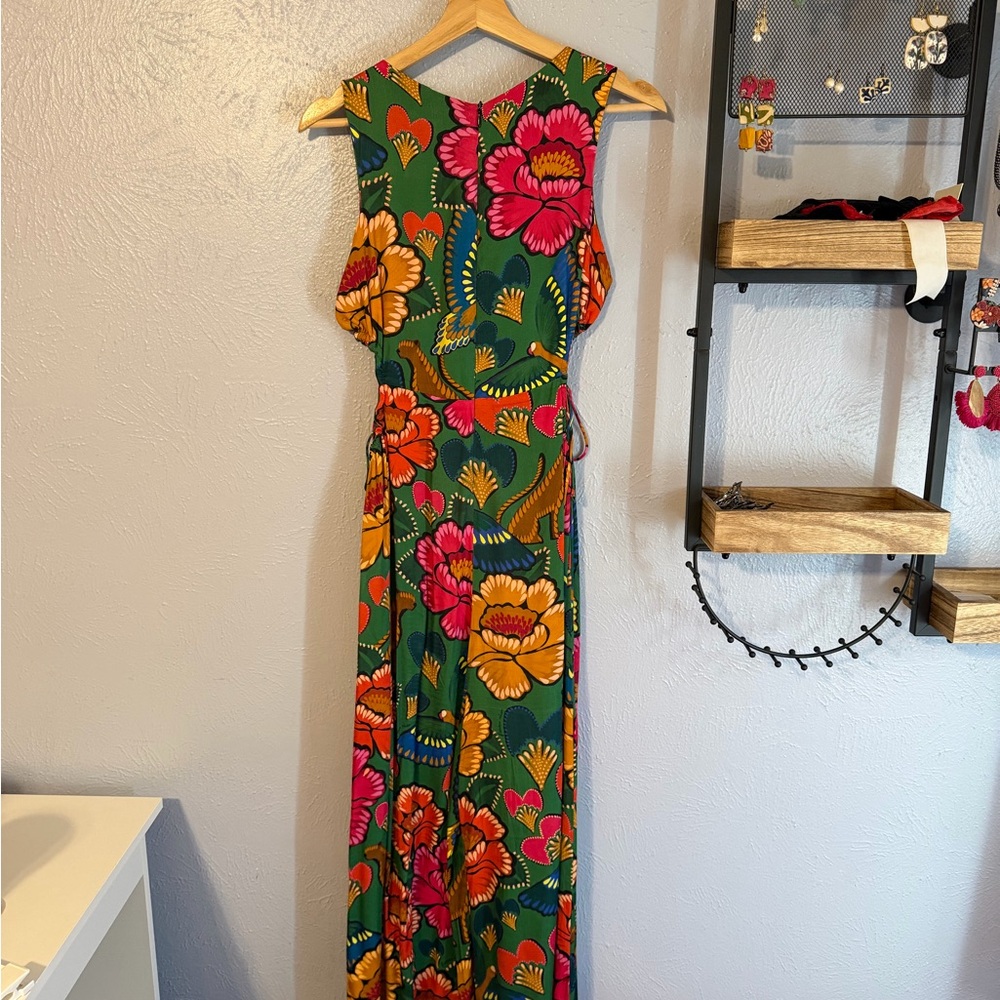 FARM Rio Vibrant Floral Jumpsuit - Red, Pink, Green, Orange - Picture 2 of 7